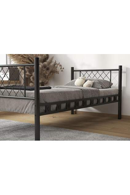 Metis Metal Bed Frame 90x200 ARM165 Black Metis Metal Bed Frame 90x200 ARM165 Black