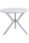 Oslo White Round Table And Chair Set FRL1037