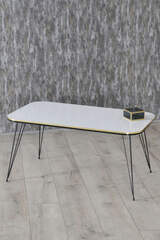 Center Table Kr Black Wire Leg Double Gold White