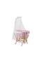 Wooden Organic Basket Crib Pink