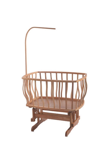 Natural Basket Crib Yellow