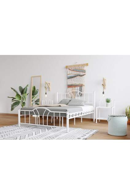 Bella Metal Karyola 150x200 ARM144 Beyaz Bella Metal Karyola 150x200 ARM144 Beyaz