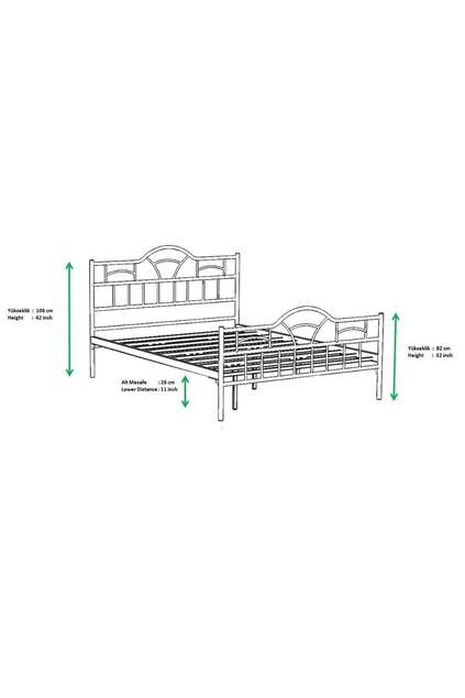 Bodrum Metal Bed Frame 140x190 ARM095