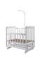 White Mother's Side Crib Blue-White White Mother's Side Crib Blue-White