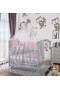 Gray Mother's Side Crib Pink