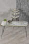 Nesting Table And Center Table Kr Set Black Wire Leg Double Gold Cream