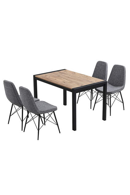 Sementa Walnut Table And Chair Set FRL1030
