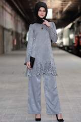 Ayda Hijab Suit Gray