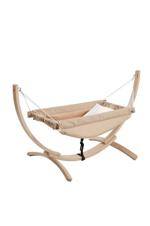 Roll-Up Safety Organic Hammock Crib Gray Roll-Up Safety Organic Hammock Crib Gray