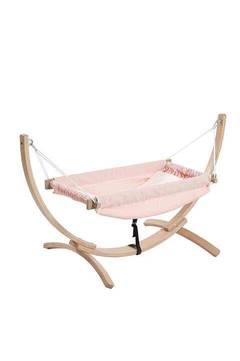 Roll-Up Safety Organic Hammock Crib Pink