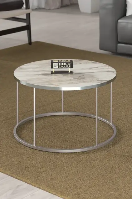 Coffee Table and Zigon Coffee Table Terra Set Silver
