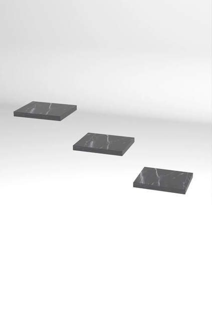 3-Piece Square Wall Shelf