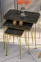 Nesting Table Square Double Gold Bendir Wire