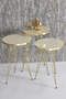 Satztisch und Mitteltisch Kr Set Gold Creme Draht