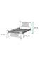 Metis Metal Bed Frame 90x200 ARM165 Metis Metal Bed Frame 90x200 ARM165