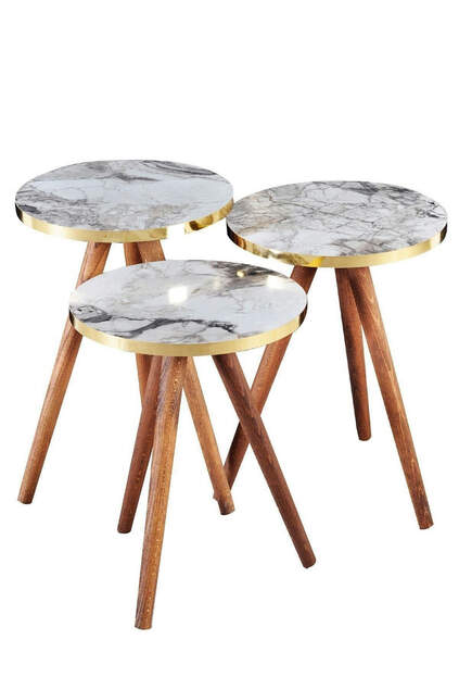Nesting Table Wooden Turned Leg Walnut Cr Nesting Table Wooden Turned Leg Walnut Cr