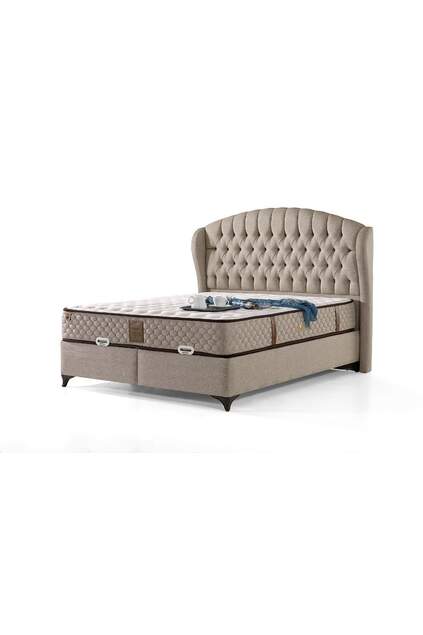 MD Merlin 160x200 Çift Kişilik Yatak, Baza, Başlık Seti GM169