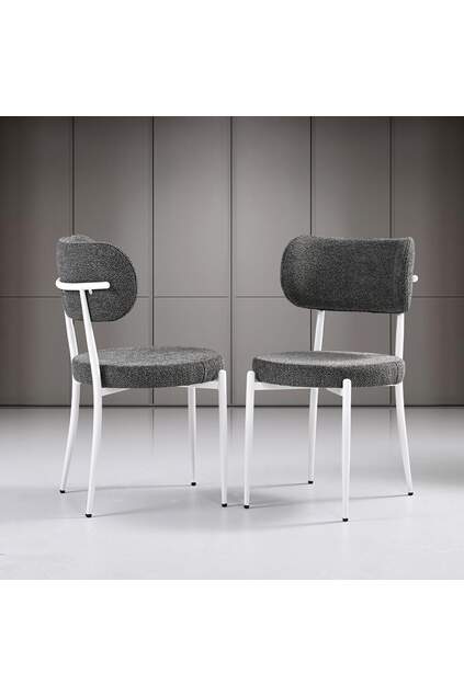 Set Tavolo Mix Marmo Bianco & Sedie Atlante Bianche HDR1260