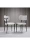 Set Tavolo Rotondo Ceyda Marmo Nero & Sedie Atlante Nere HDR1279