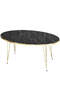 Nesting Table And Center Table Ellipse Set Gold Efes Wire