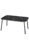 Nesting Table And Center Table Kr Set Black Metal Leg Double Gold Efes