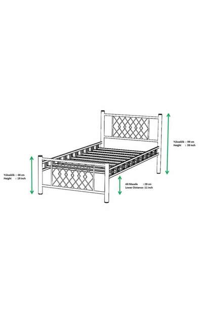 Metis Metal Bed Frame 90x190 ARM164 Metis Metal Bed Frame 90x190 ARM164