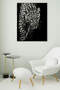 White Leopard Glass Painting White Leopard Glass Painting