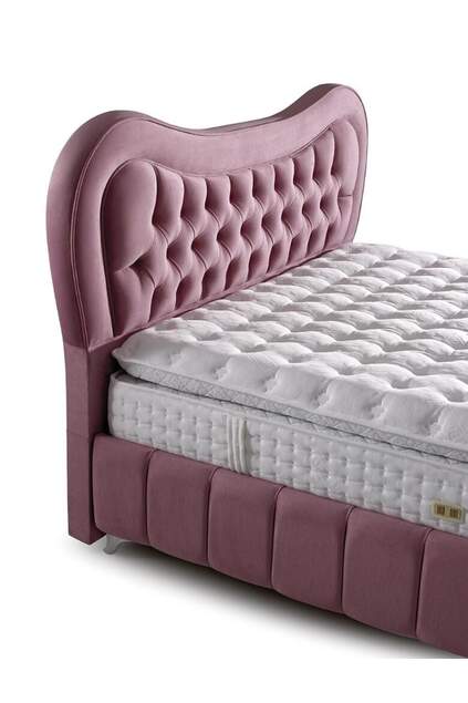 MD Paris 150x200 Double Bed, Base, Headboard Set GM107