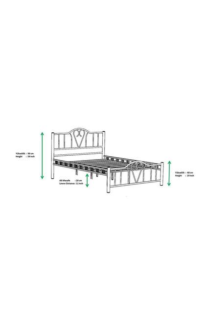 Orchidea Struttura Letto in Metallo 160x200 ARM107