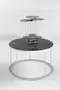 Coffee Table and Zigon Coffee Table Terra Set Silver