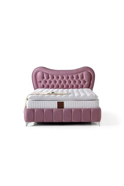 MD Paris 150x200 Double Bed, Base, Headboard Set GM107