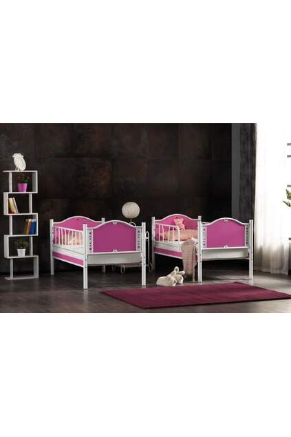 Baby Pearl Bunk Bed 70x130 ARM026 Pink Baby Pearl Bunk Bed 70x130 ARM026 Pink