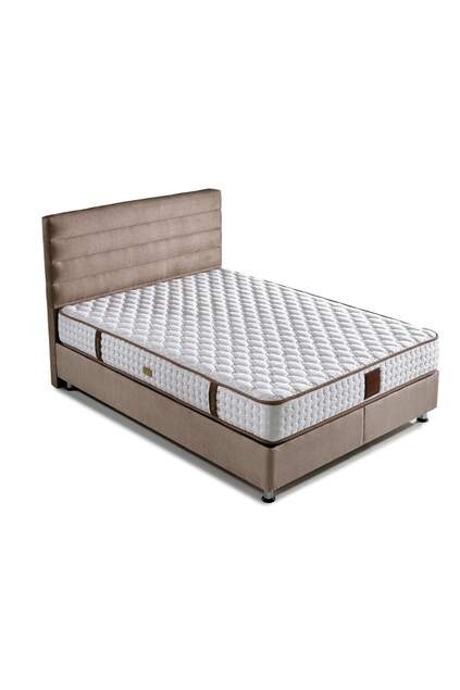 MD Sedef 150x200 Double Bed, Base, Headboard Set GM121