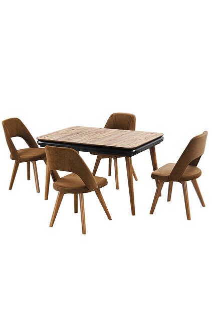 Albina Ceviz Masa Sandalye Takımı FRL1022