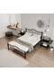 Bella Metal Bed Frame 140x190 ARM142 Black Bella Metal Bed Frame 140x190 ARM142 Black