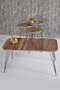 Center Table And Nesting Table Walnut Set Wire Leg Kr Center Table And Nesting Table Walnut Set Wire Leg Kr