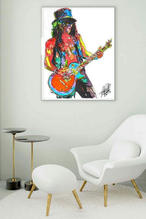 Slash Glass Painting