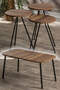 Nesting Table And Center Table Set Kr Metal Walnut