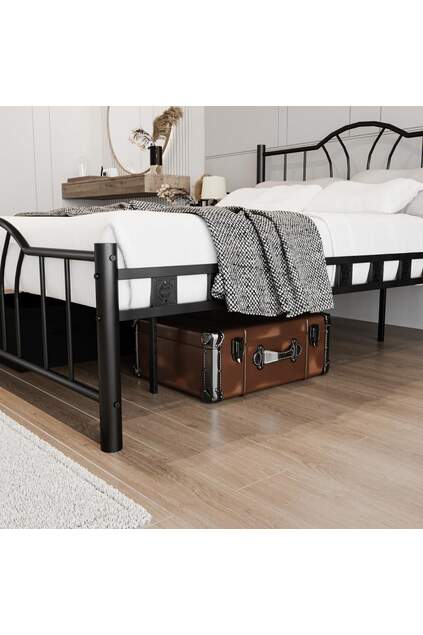 Bella Metallbett 120x200 ARM141 Schwarz