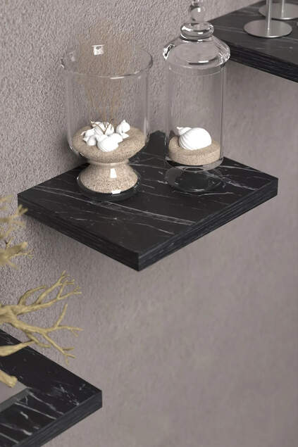 3-Piece Square Wall Shelf