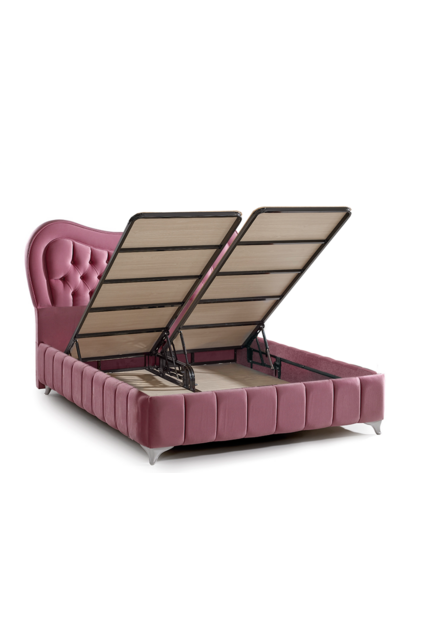 MD Paris 150x200 Double Bed, Base, Headboard Set GM107