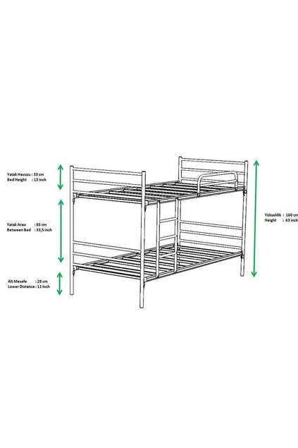 Linda Telli Bunk Bed 90x200 ARM052