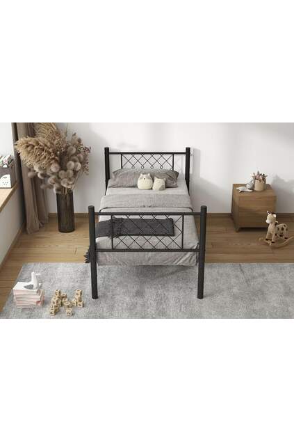 Metis Metal Bed Frame 90x200 ARM165 Black
