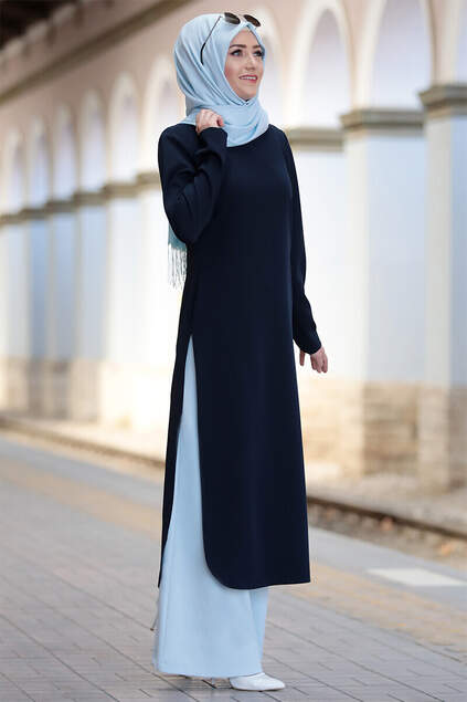 Hayat Tunic Navy Blue