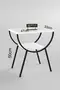 Side Table Nightstand Metal