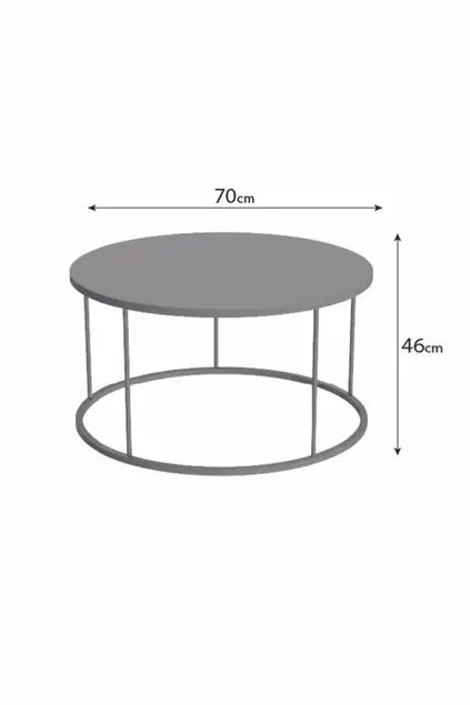 Middle Coffee Table Terra Lux Silver