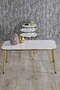 Nesting Table And Center Table Kr Set Double Gold White Wire Leg