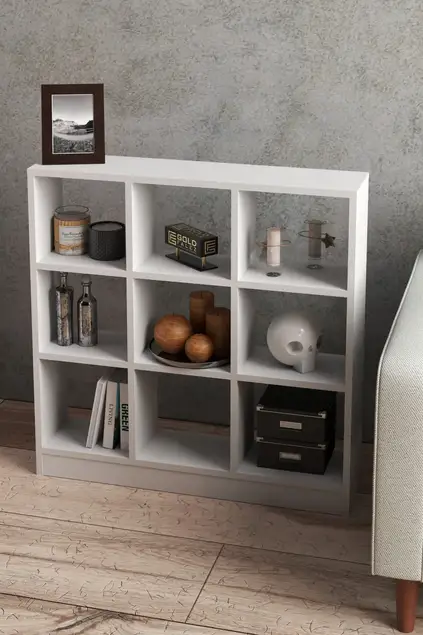 Bookshelf Shelf 9 Compartments