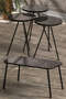 Nesting Table And Center Table Set Kr Metal Marble Pattern Black