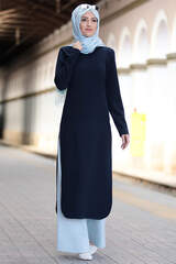 Hayat Suit Navy Blue